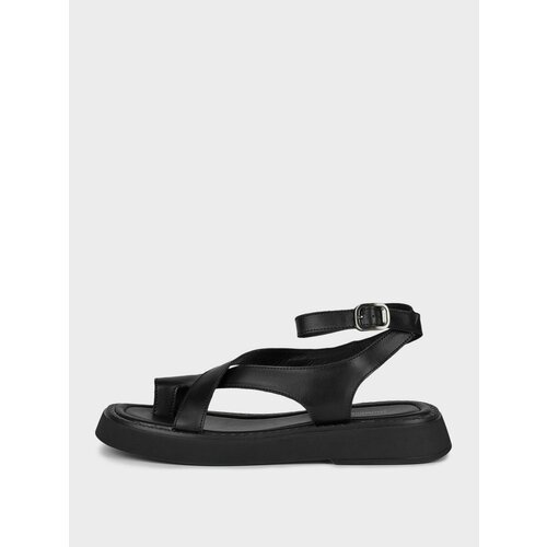 Сандалии Thomas Munz, размер 40, черный сандалии женские с мягкой подошвой босоножки с плоской подошвой римские сандалии повседневная пляжная обувь из искусственной кожи для л