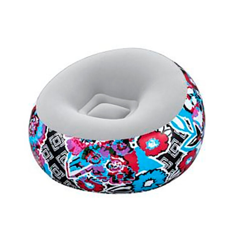 фото Надувное кресло BestWay Inflate-A-Chair Floral 112x112x66cm 75111 BW