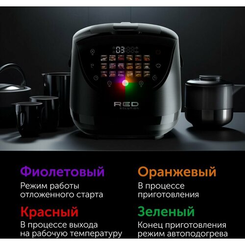 Мультиварка RED solution RMC-88 860Вт черный 1438600₽