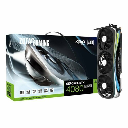 Видеокарта Zotac RTX4080 SUPER AMP EXTREME AIRO 16GB GDDR6X 256bit 3xDP HDMI 3FAN Premium Pack 13999000₽