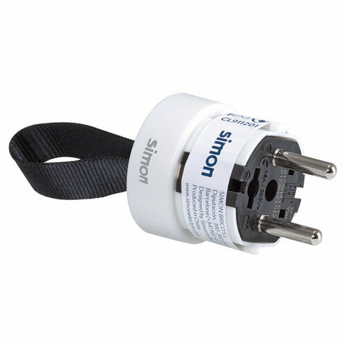 Вилка прямая simon brico сз 16 а белый 1757₽