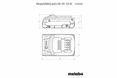 Аккумулятор Metabo - фото №18