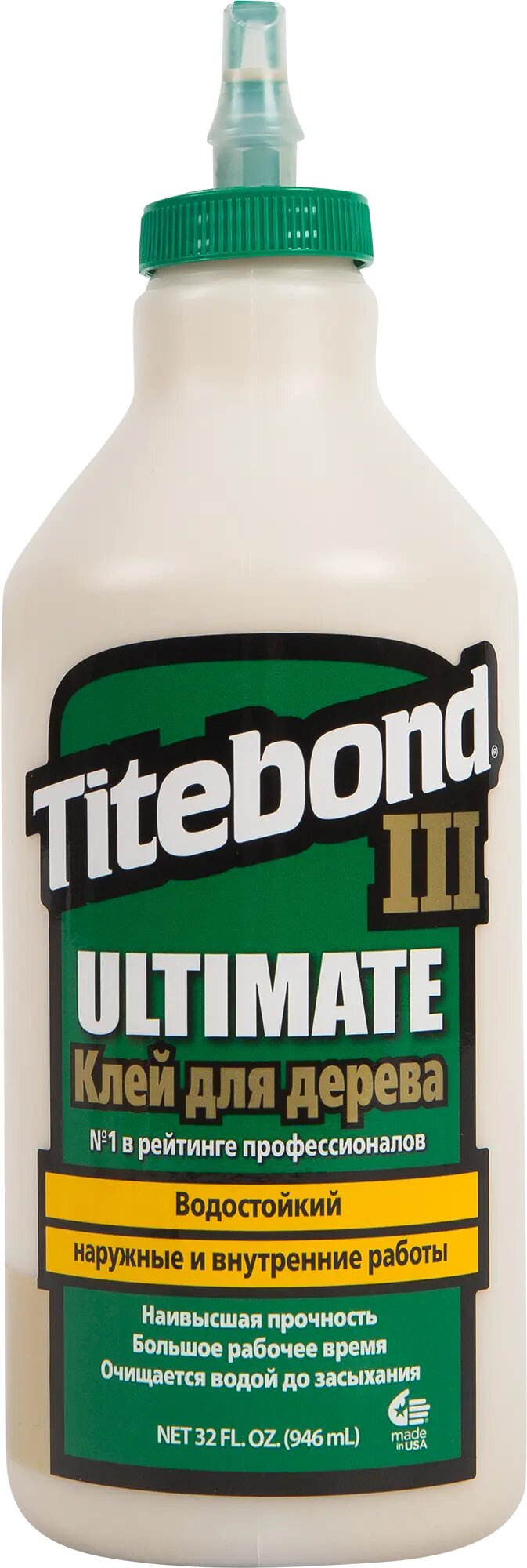 Клей Titebond III влагостойкий цвет кремовый 946 мл