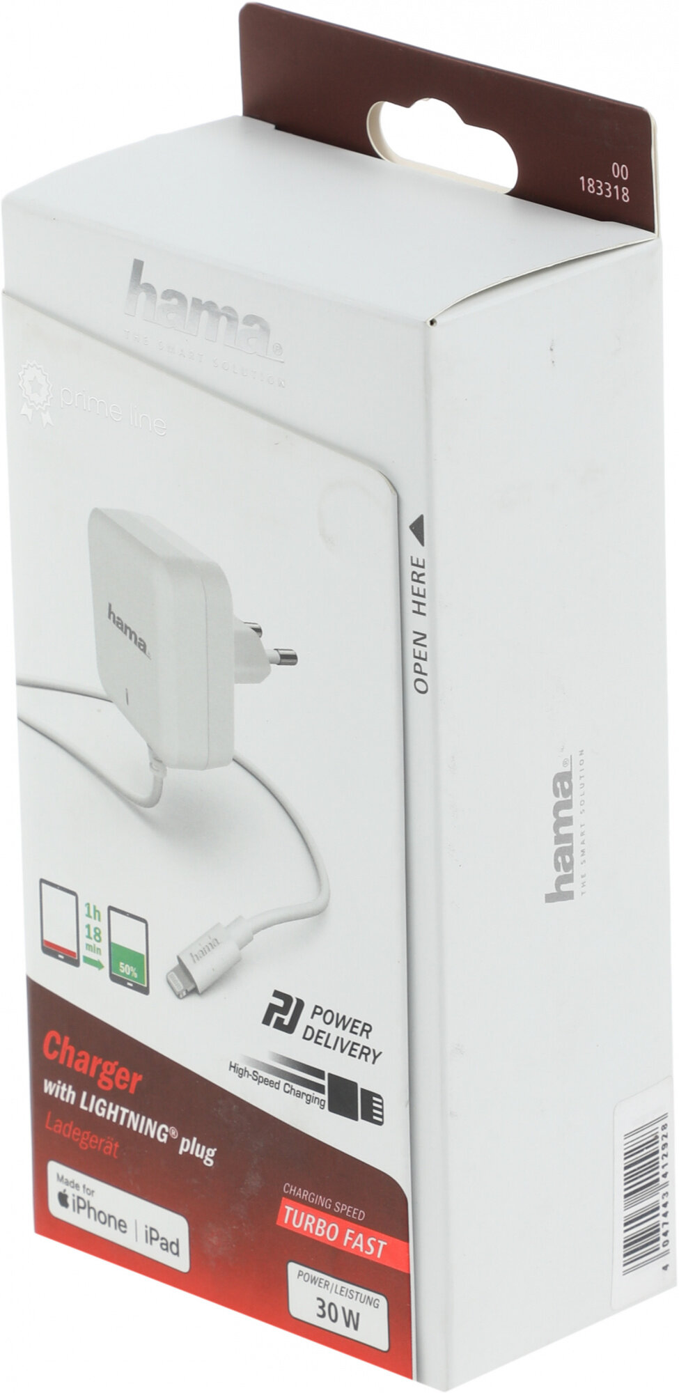Сетевое зарядное устройство HAMA H-183318, 8-pin Lightning (Apple), 3A, белый - фото №9