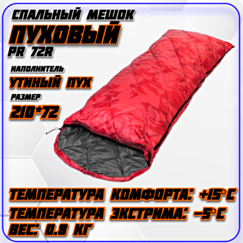 Cпальный мешок пуховый Premier Fishing 72R до-5C 6190₽