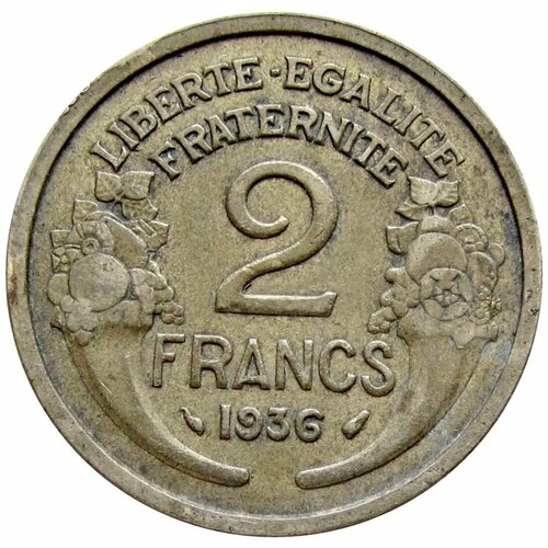 2 франка 1936 Франция 2 франка 1923 франция из оборота