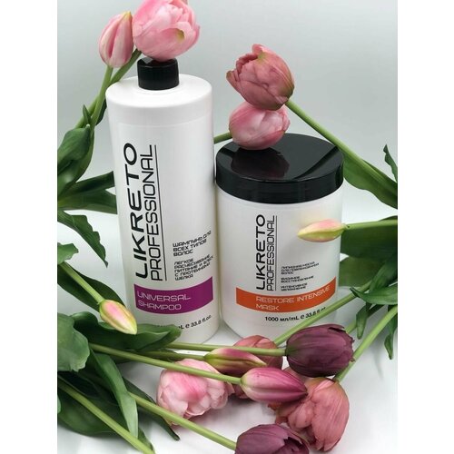 LiKreto Professional Профессиональный комплекс для интенсивного ухода для всех типов волос 2x1000 мл 2500₽