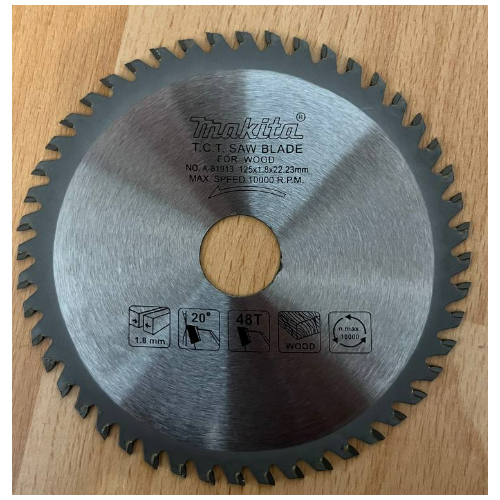 Диск пильный MAKITA 125х18х2223мм 48 зубьев по дереву 410₽