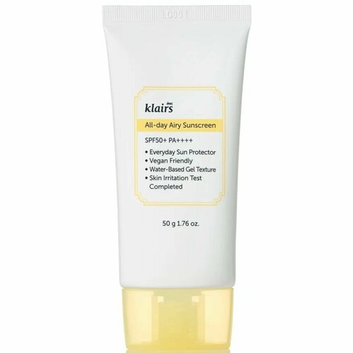 Dear Klairs Легкий солнцезащитный воздушный крем для ежедневного ухода All-day Airy Sunscreen SPF 50 50 мл 3179₽