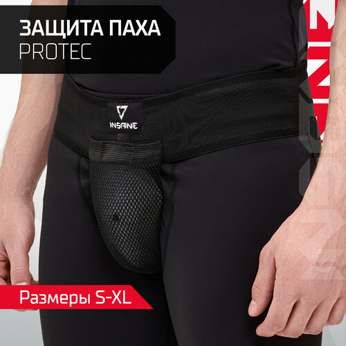 Защита паха INSANE PROTEC IN24-GG01, черный, размер L черный, black