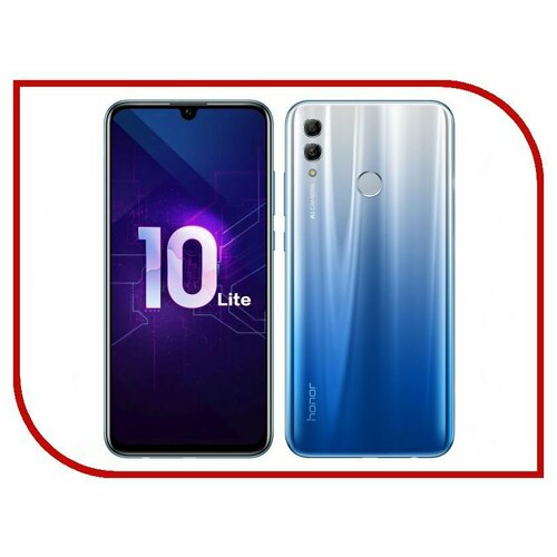 Смартфон Honor 10 Lite 664 GB Android 10 экран 621 безрамочный чёрный 7990₽