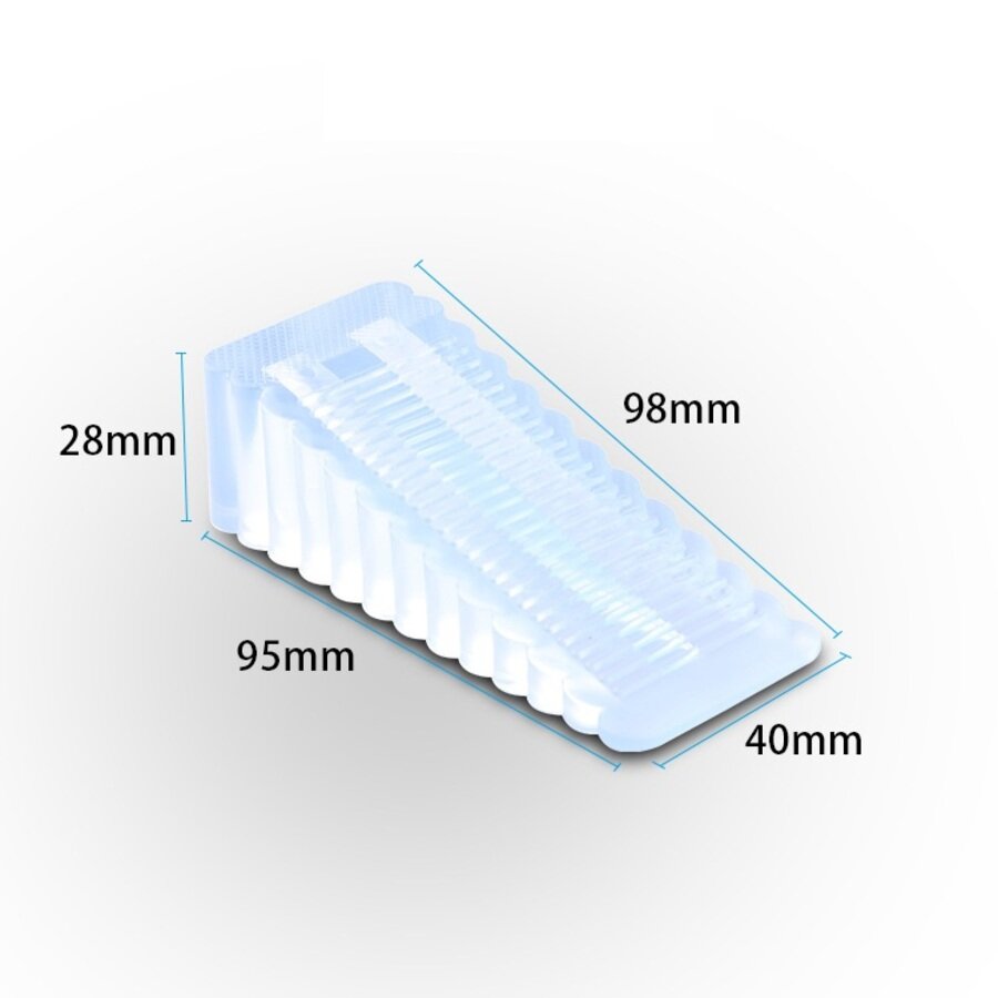 фото Стоппер дверной напольный силиконовый, 3 шт