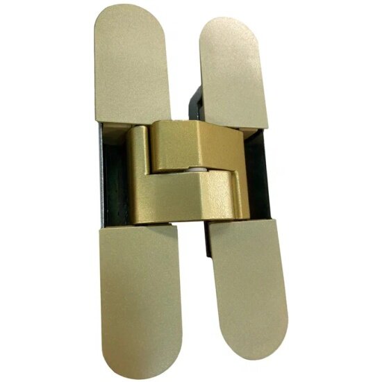 Петля Agb Eclipse 3 0 узкая скрытая  матовая латунь  c комплектом накладок