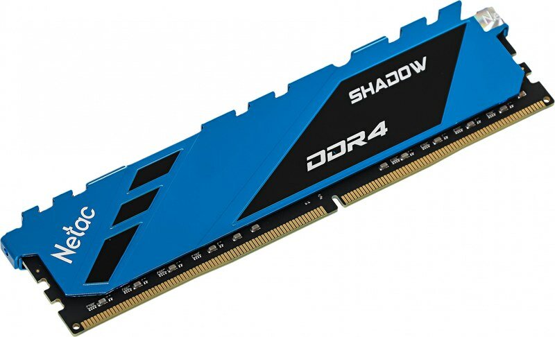 Оперативная память DDR4 16Gb 3200MHz Netac NTSDD4P32SP-16B Blue