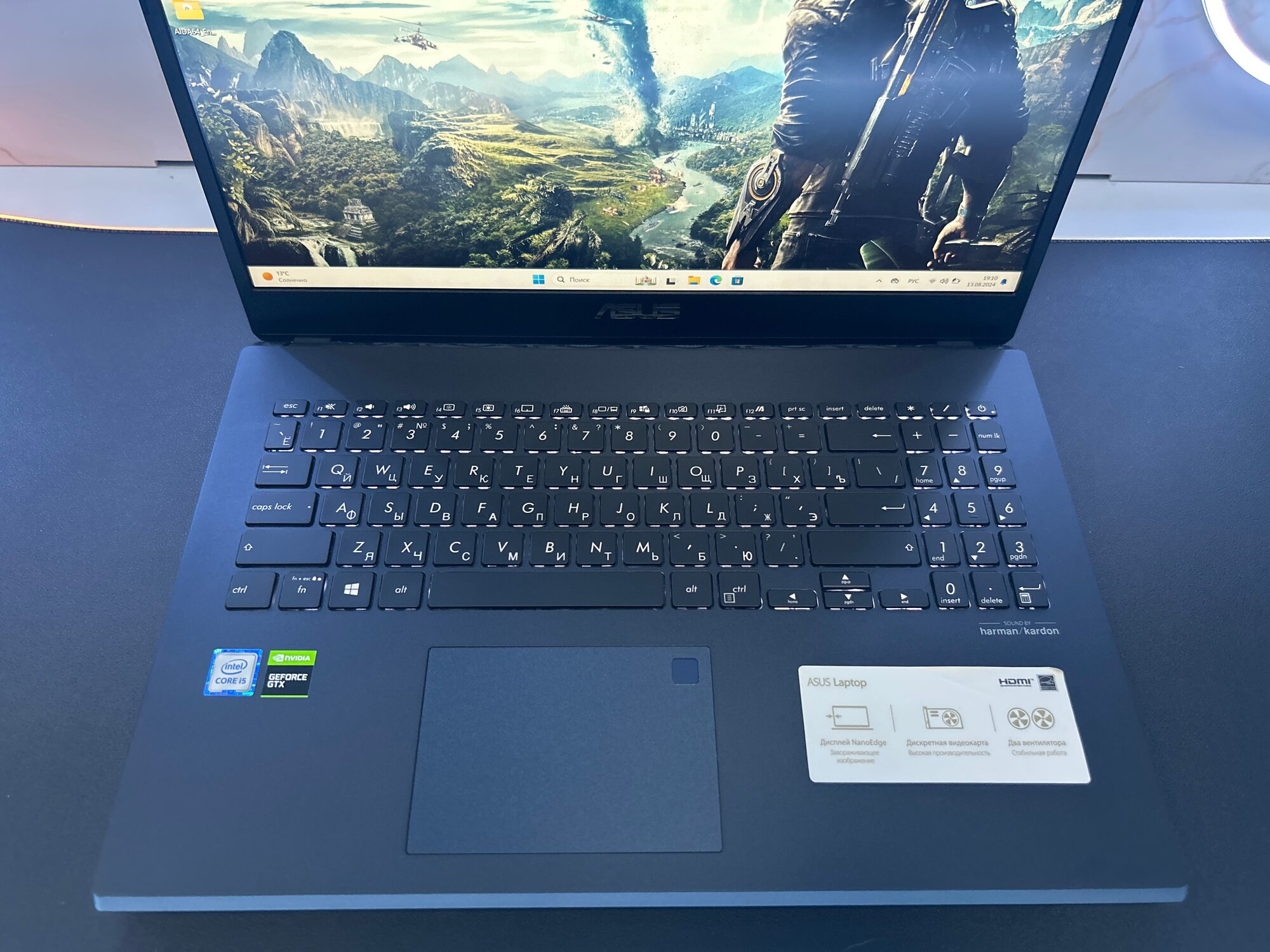 Ноутбук ASUS VivoBook (A571GT-BQ938) 15.6"/Intel Core i5 9300H/RAM 16 GB/SSD 512 GB/ GTX 1650 4GB/1920x1080/IPS/DOS/Подсветка кл-ры: LED/черный — фото 1