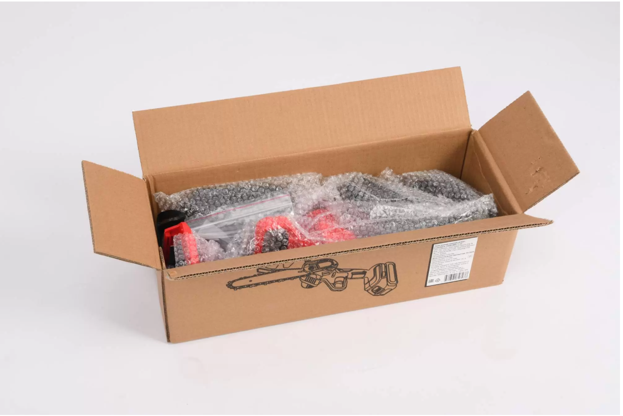 Обзор: Аккумуляторная цепная пила, GVNCS05, 1000 Вт, 6 дюймов, 2 АКБ