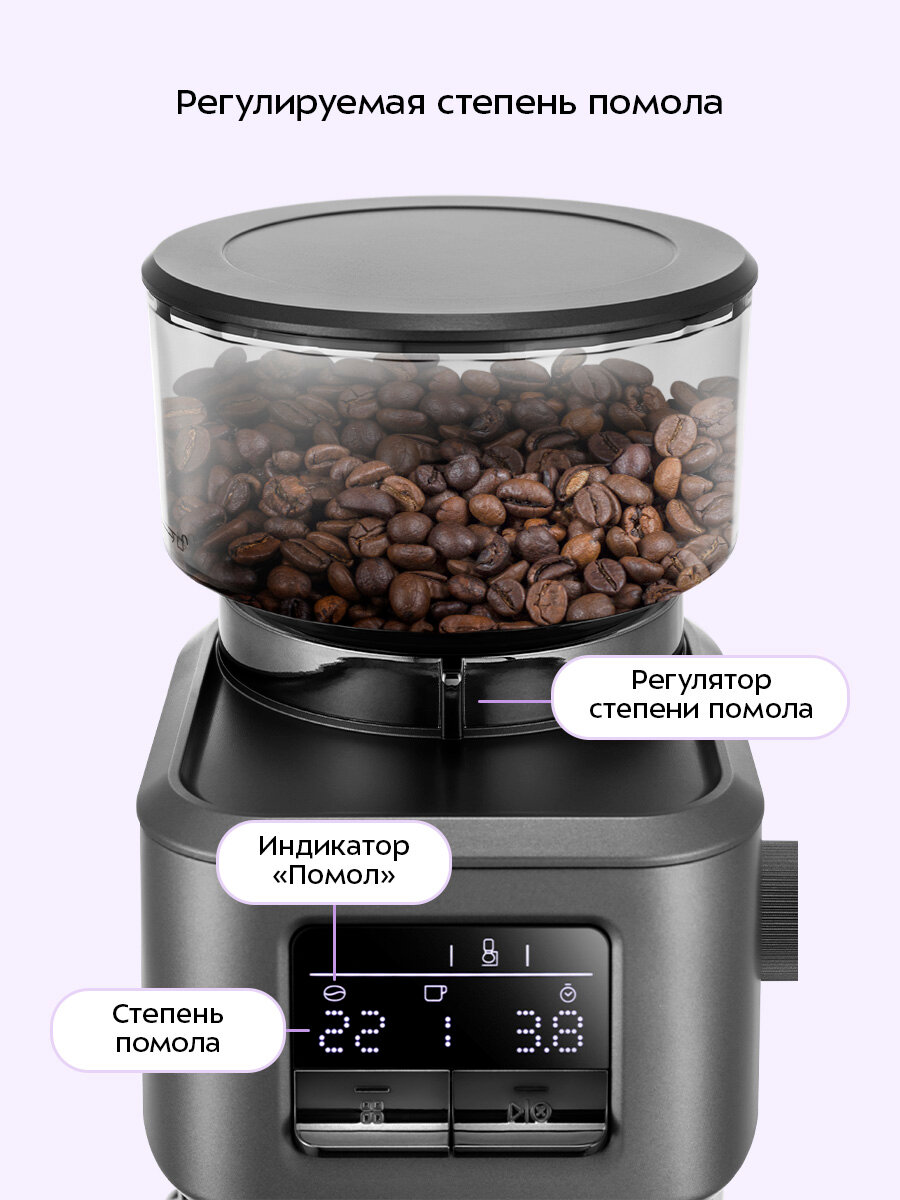 Кофемолка Kitfort КТ-7555 — фото 1