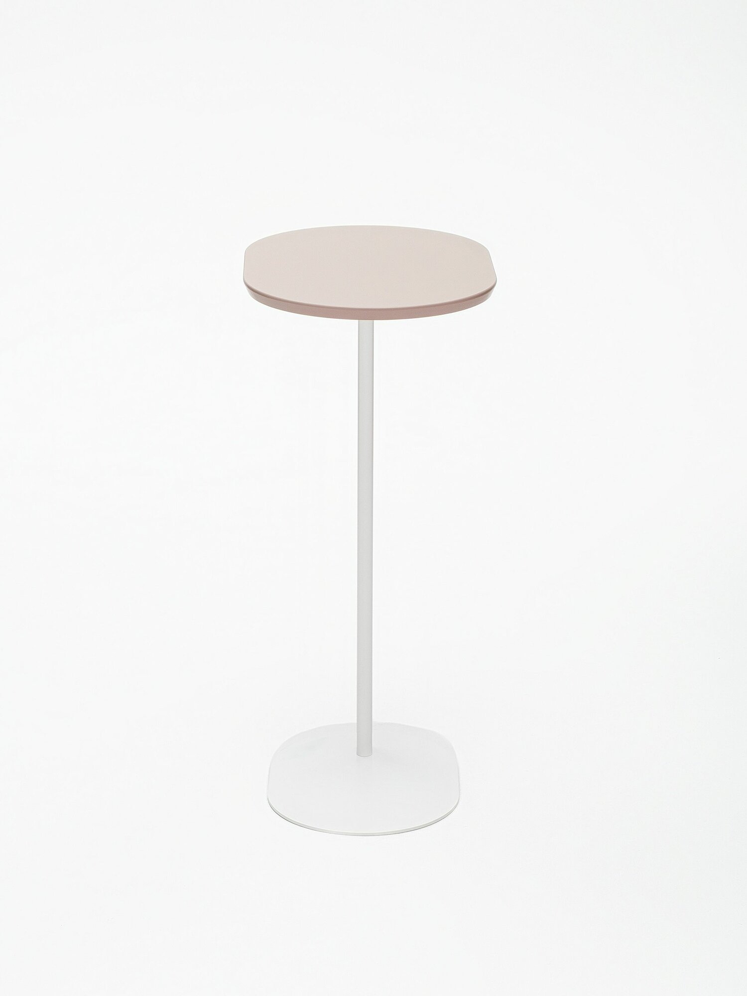 Журнальный столик /кофейный прикроватный придиванный приставной стол блум Мокко на белой ножке 30х67х42 см