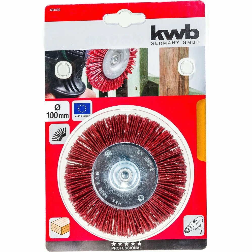 KWB щетка плоская нейлон 100 ММ груб  6044 30