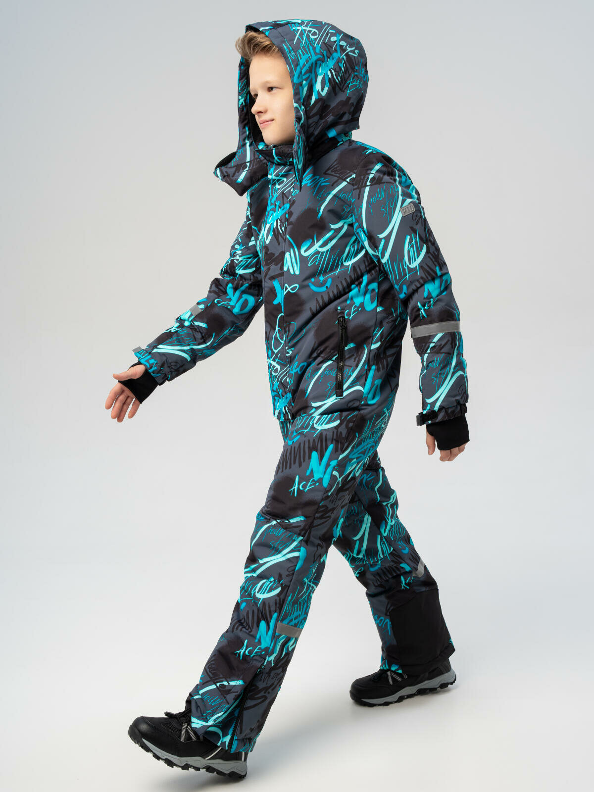 Комбинезон горнолыжный playToday размер 134  голубой