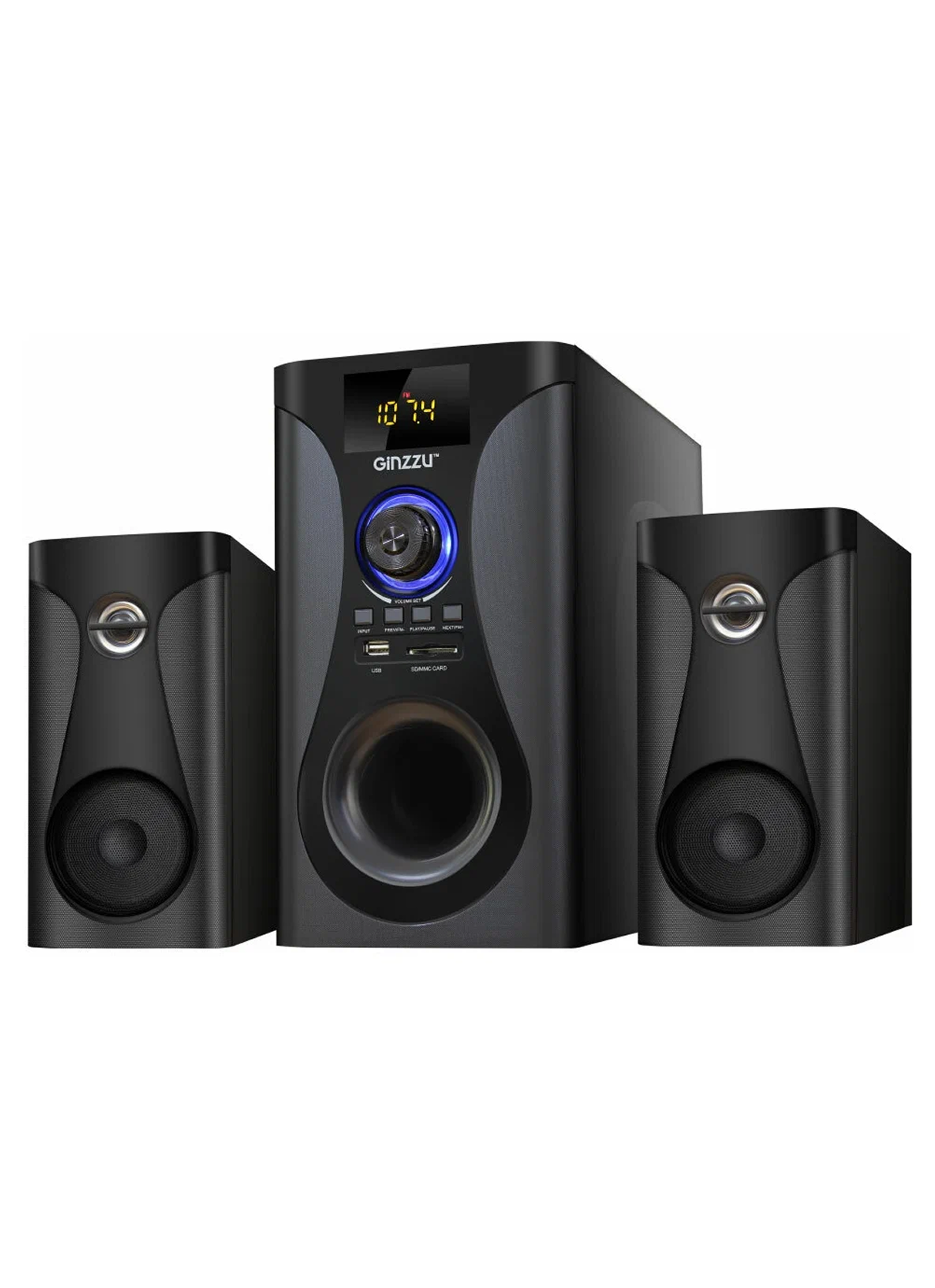 Компьютерная акустика GiNZZU GM-425 Bluetooth, черного цвета