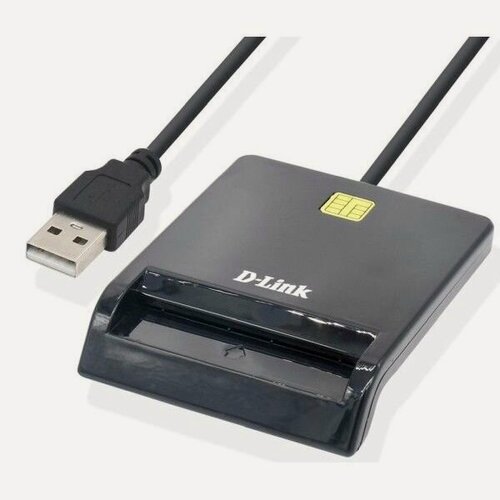 Изображение товара D - Link Сетевое оборудование DCR - 100 B1A USB - считыватель контактных смарт - карт
