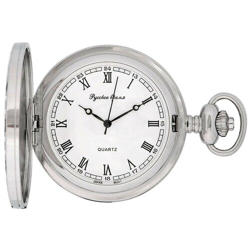 Карманные часы Русское время, серебряный
