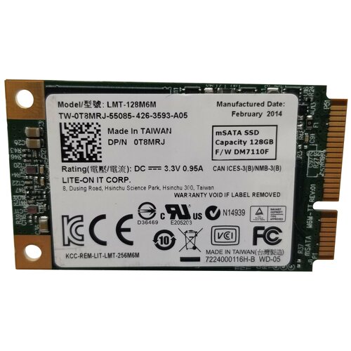 Твердотельный накопитель LITE-ON 128 ГБ mSATA LMT-128M6M 638100₽