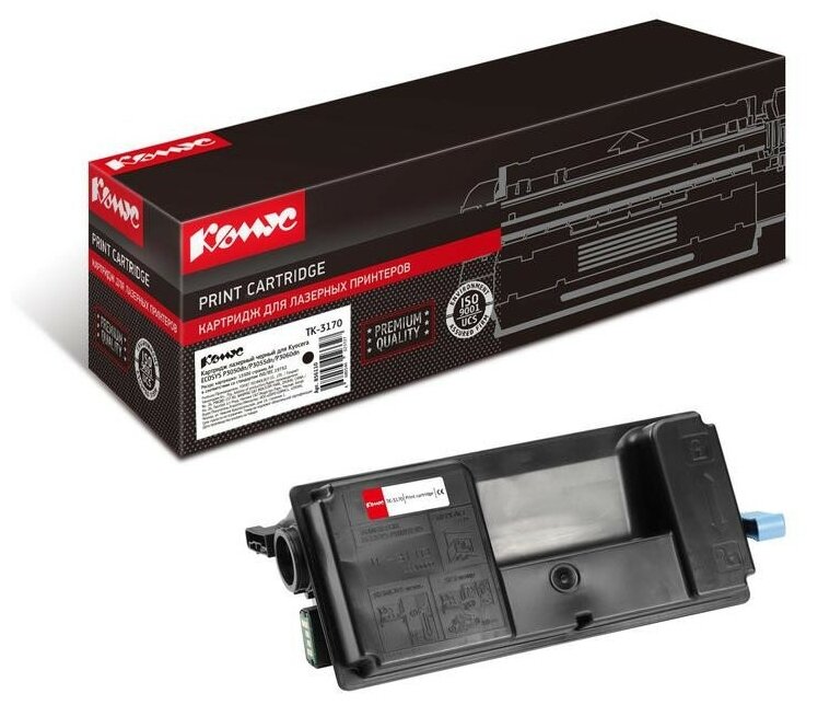 Картридж лазерный Комус TK-3170 чер. для Kyocera Ecosys P3050/3055/3060dn