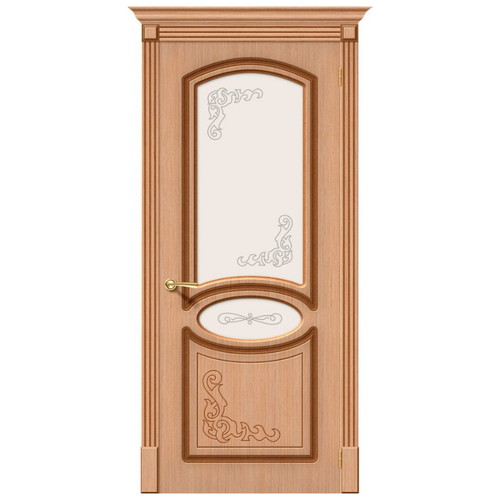 Дверь Браво, Dveri Bravo, Азалия Ф-01 (Дуб), дверь межкомнатная азалия дуб ф 01 со стеклом