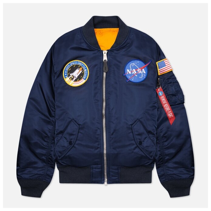 Мужская куртка бомбер Alpha Industries MA-1 NASA синий 