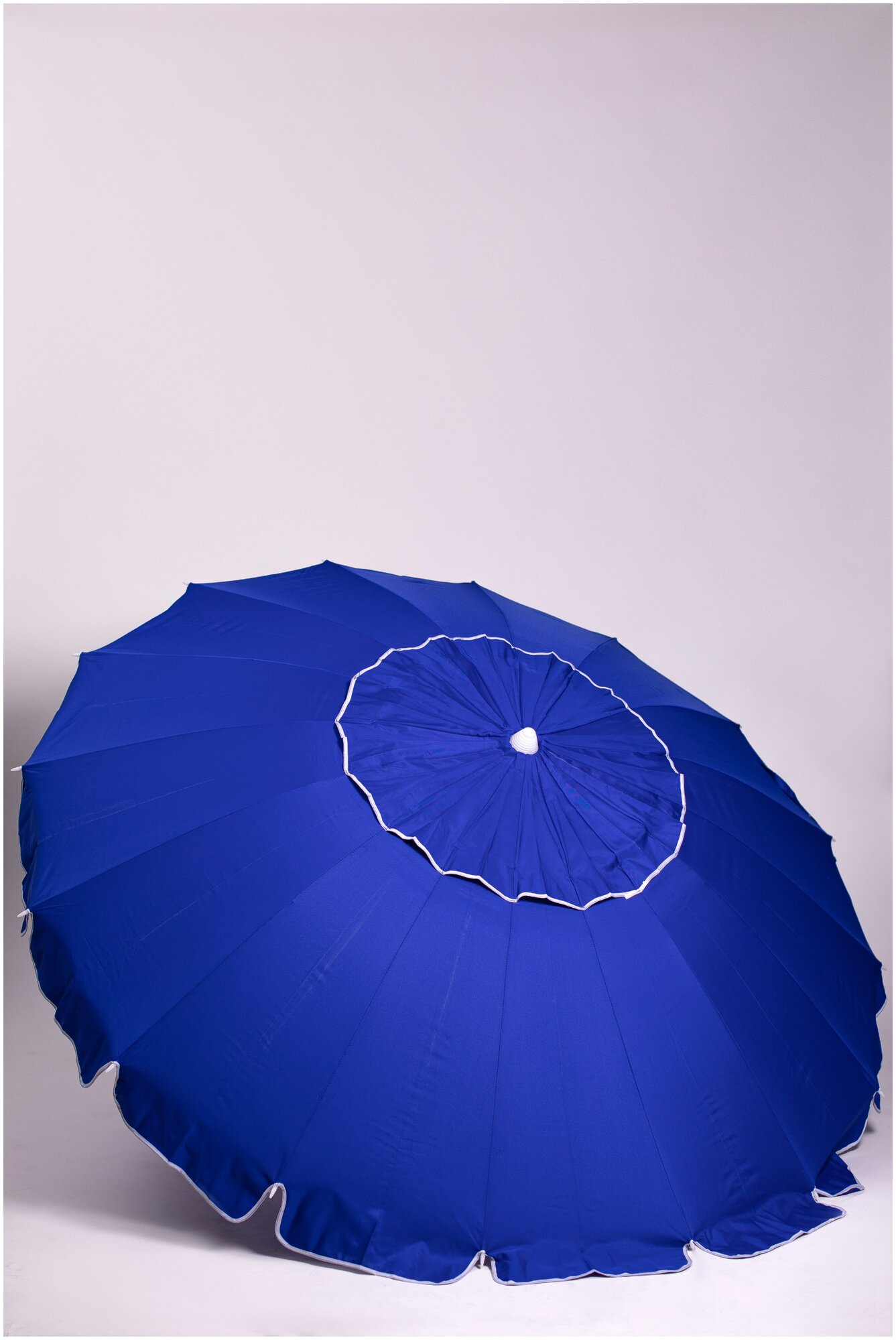 Зонт пляжный, солнцезащитный 2.2 м 16 спиц, . ткань-оксфорд, с клапаном, с наклоном. основание-алюминий - фотография № 5