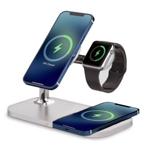 Беспроводная зарядная станция 3 в 1 iPower Pro OJD-85b (iMageSafe+Apple Watch+AirPods или Смартфон), белая