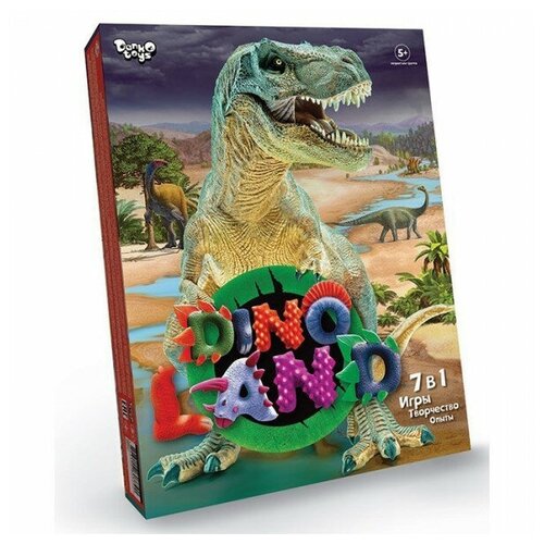 Купить Игра 7 в 1 Игры, Творчество, Опыты, серии Dino Land /АльянсТрест/, Danko Toys