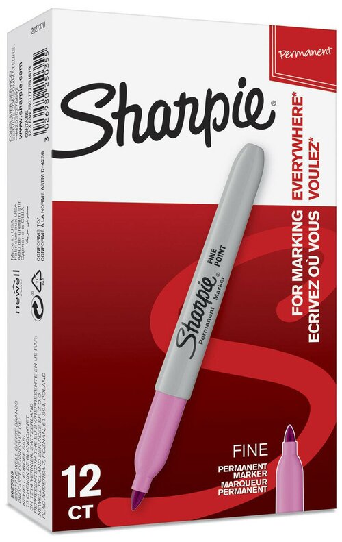 Маркер перманентный Paper Mate Fine 2025035 Sharpie розовый