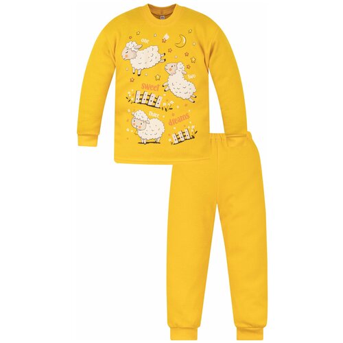 Пижама детская 800п, Утенок, рост 86 см, желтый_овечки