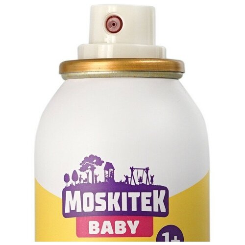 Аэрозоль от комаров Moskitek Baby 1+ на кожу и одежду 100мл