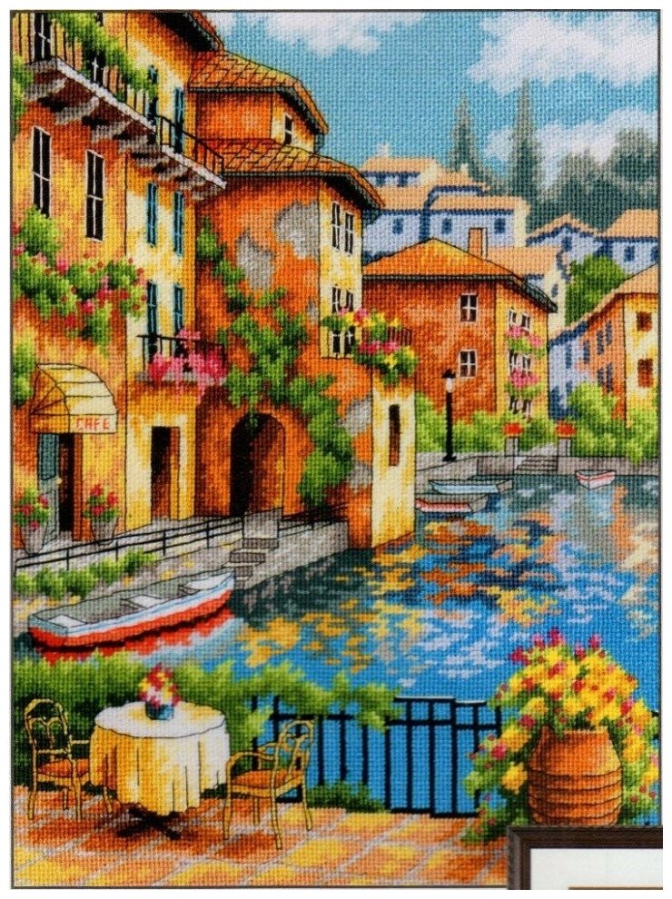 Cafe on the Canal #71-20080 Dimensions Набор для вышивания 28 x 36 см Гобелен