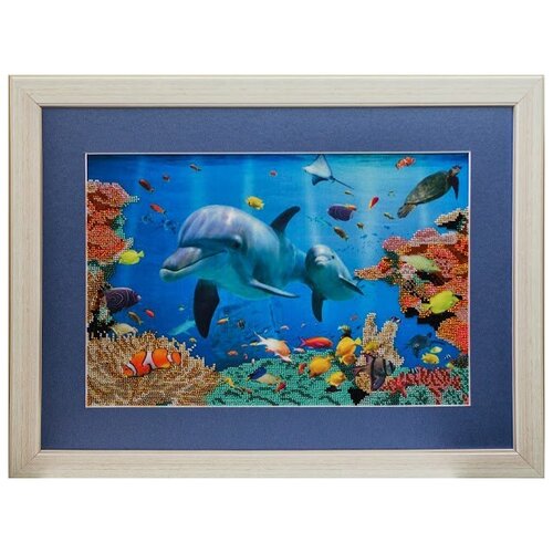 фото Набор для вышивания славяночка с-008 дельфины