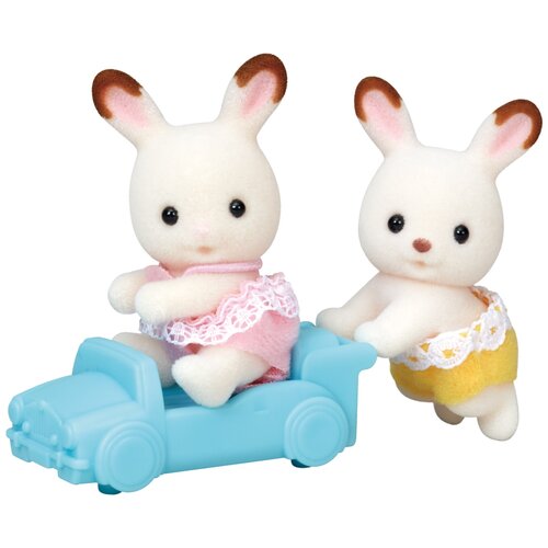 Фигурки Sylvanian Families Кролики-двойняшки Шоколадные 5420, 2 шт. игровой набор sylvanian families лисички фенеки двойняшки 5697