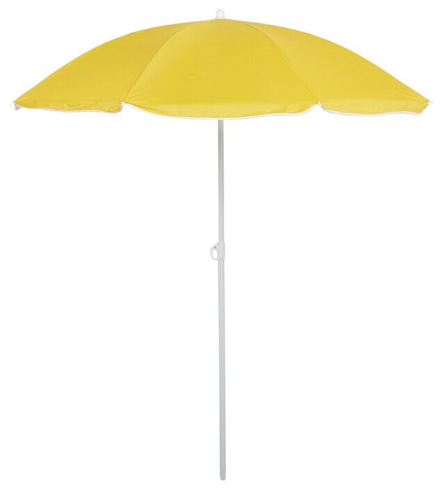 Зонт пляжный "Классика" с механизмом наклона, d 210 cм, h 200 см, цвет микс - фотография № 1
