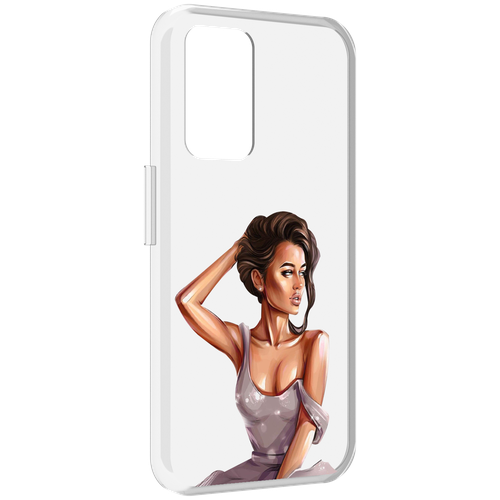 Чехол MyPads Девушка-с-прической женский для Realme GT Neo3T задняя-панель-накладка-бампер