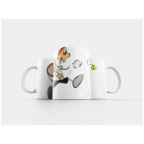 фото Кружка "большой теннис, виды спорта, комический персонаж" 320 мл lotsprints