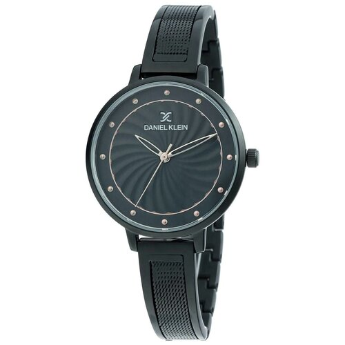 Наручные часы Daniel Klein, черный наручные часы кварцевые корпус нерж сталь ремешок силикон черный