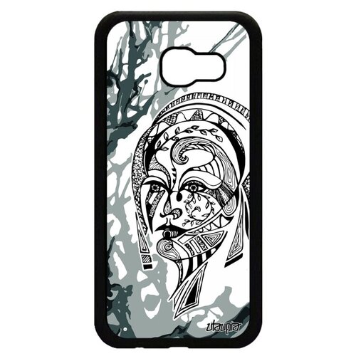 фото Яркий чехол на смартфон // samsung galaxy a5 2017 // "портрет женщины" woman трибал, utaupia, серый