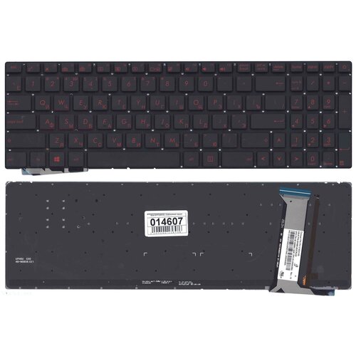 Клавиатура для ноутбука Asus 9ZN8BBCQ01 черная без рамки с подсветкой 256000₽