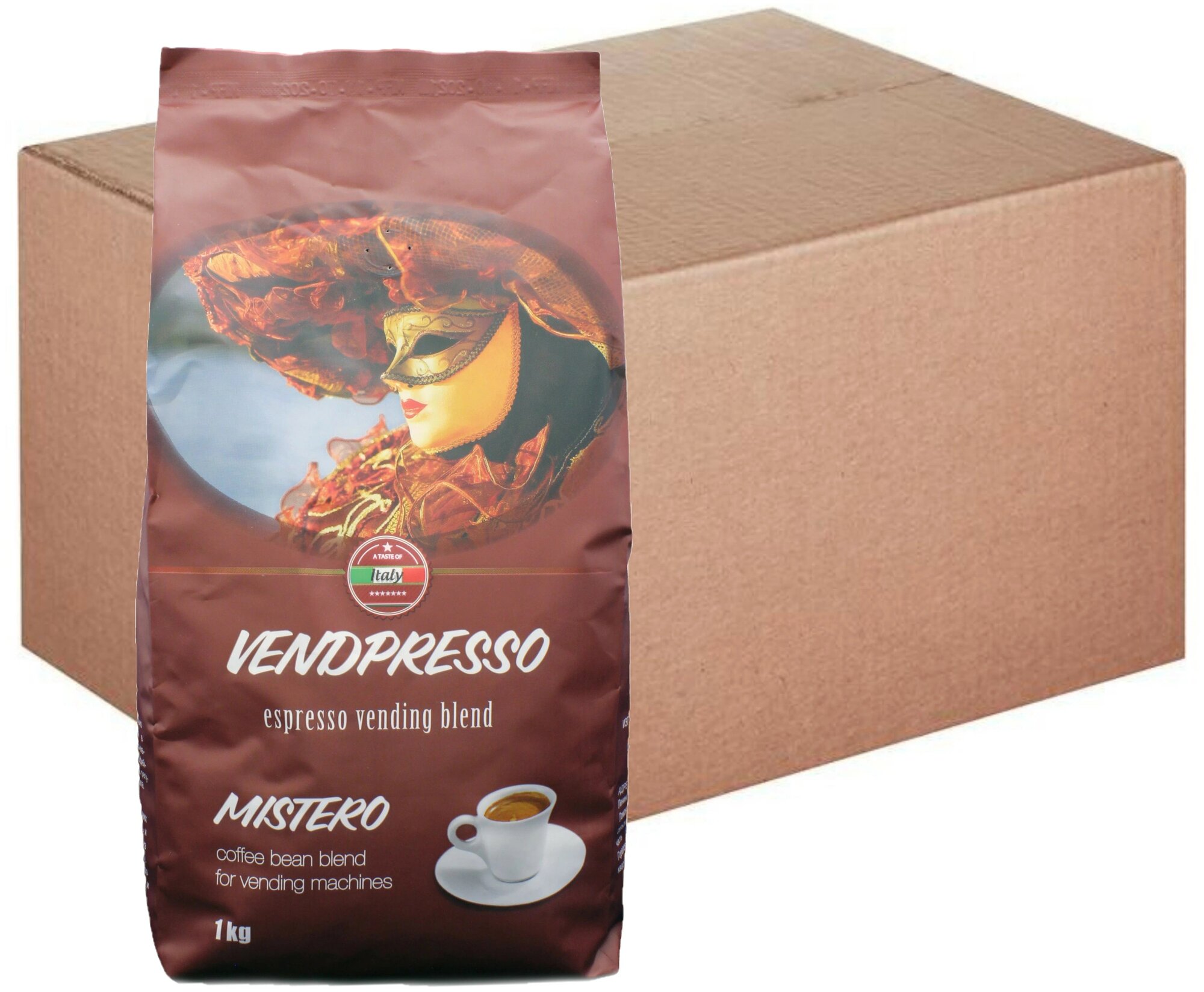 Кофе в зернах Vendpresso Mistero, 10 уп., 1 кг - фотография № 1