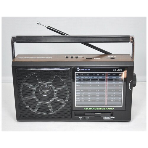Радиоприемник Luxe Bass LB-A28 всеволновый AM FM SW 399900₽