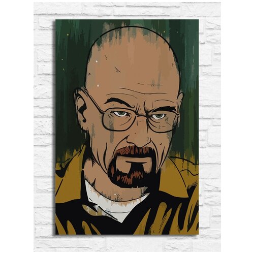 Картина по номерам на холсте Сериал Во все тяжкие Breaking Bad Уолтер Уайт - 6408 В 20x30 картина по номерам сериал во все тяжкие breaking bad уолтер уайт 6408 в 60x40