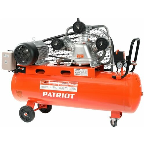 Масляный PATRIOT PTR 100-670, 100 л, 3 кВт компрессор масляный patriot ptr 100 670 100 л 3 квт